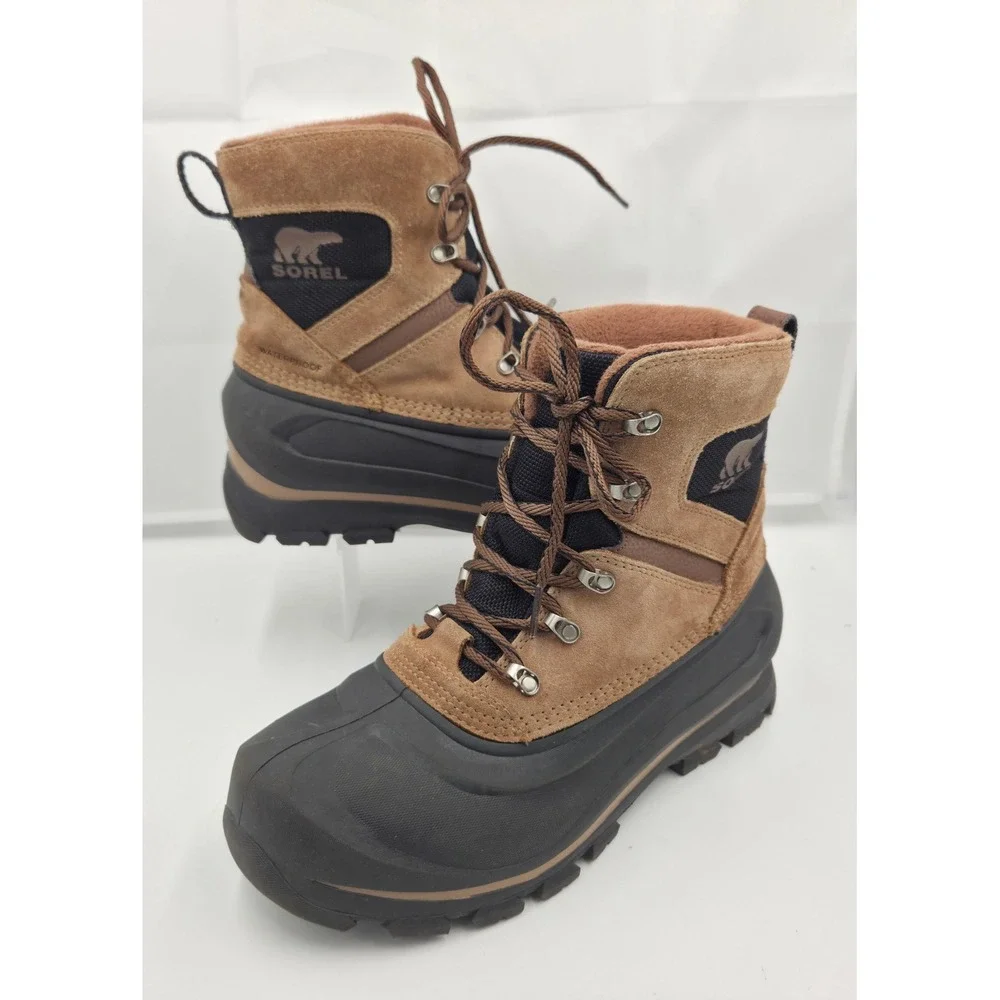 Sorel Mens Waterproof Insulated Winter Snow Duck Boots Brown Black 200g